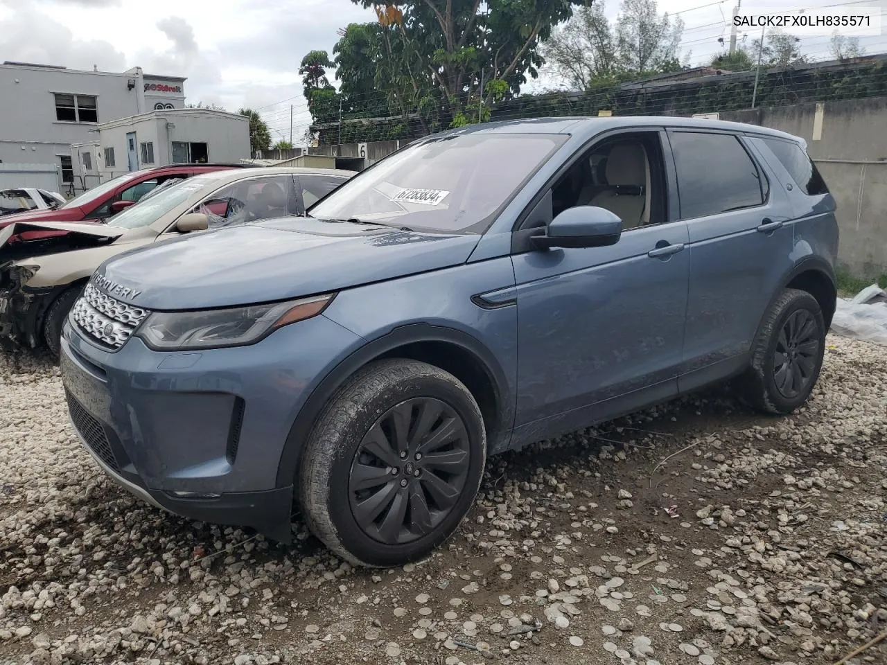 2020 Land Rover Discovery Sport VIN: SALCK2FX0LH835571 Lot: 67283834