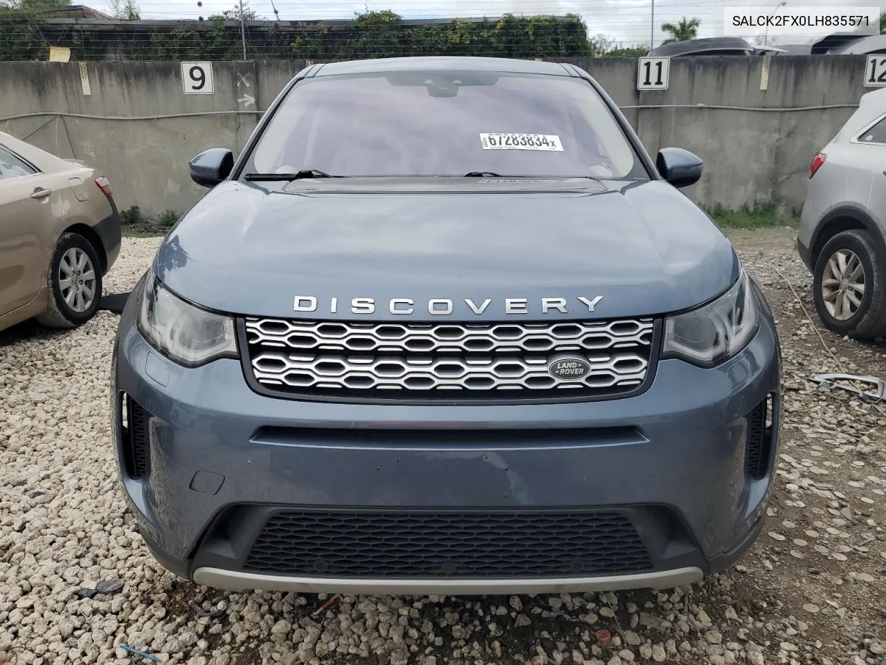 2020 Land Rover Discovery Sport VIN: SALCK2FX0LH835571 Lot: 67283834