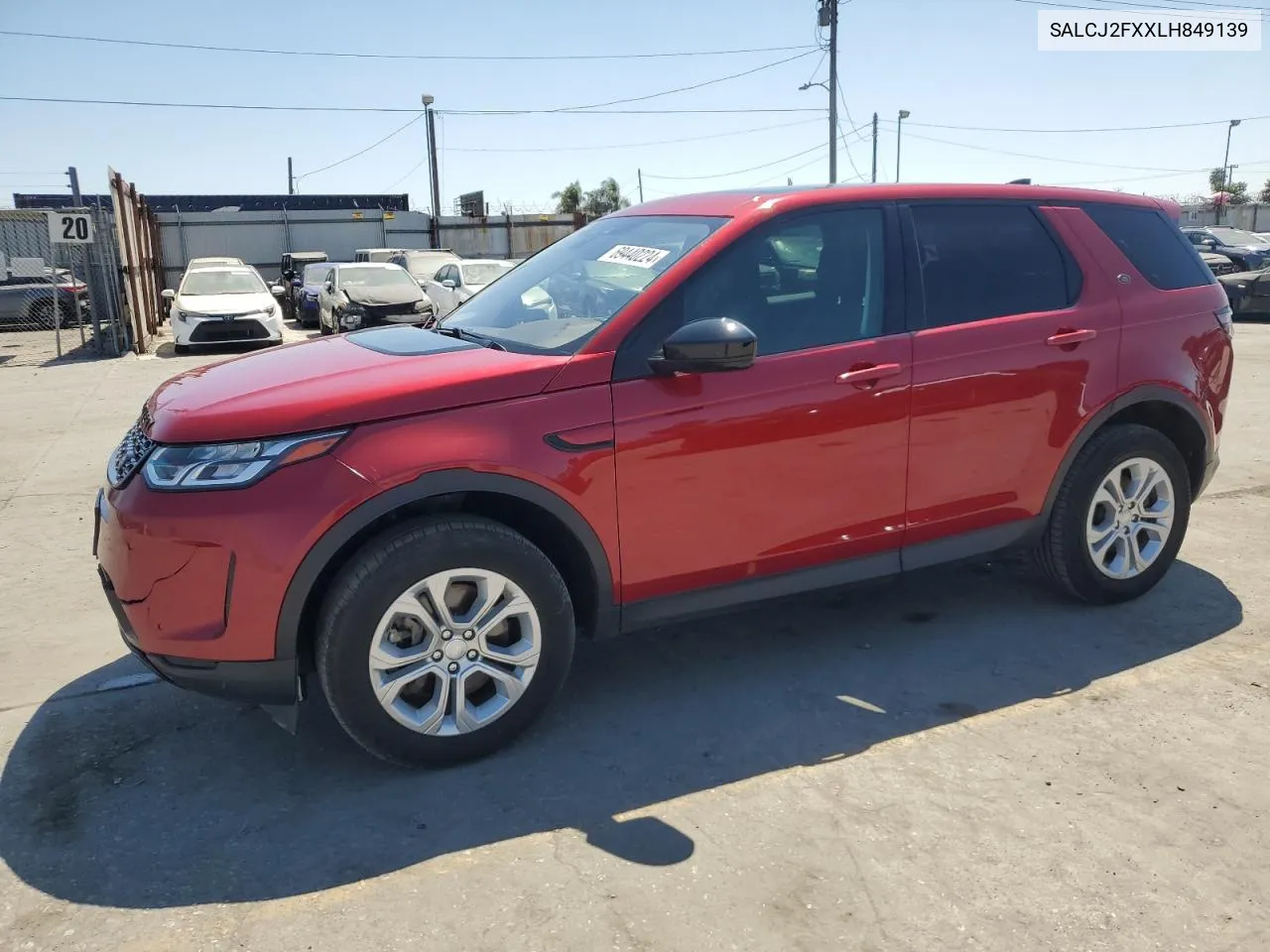 2020 Land Rover Discovery Sport S VIN: SALCJ2FXXLH849139 Lot: 69440224