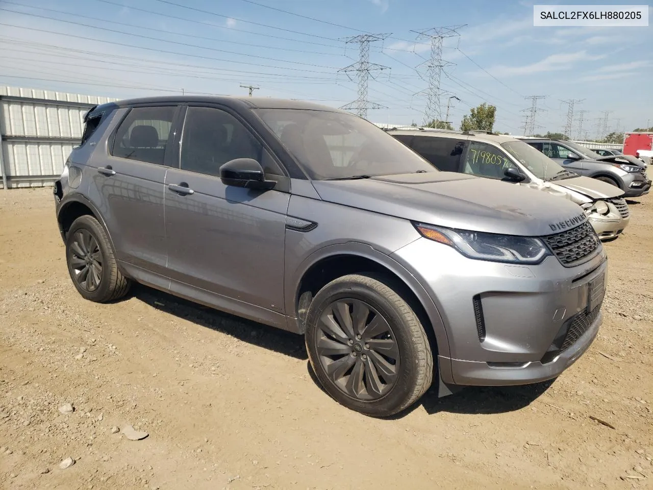 2020 Land Rover Discovery Sport Se R-Dynamic VIN: SALCL2FX6LH880205 Lot: 70577844