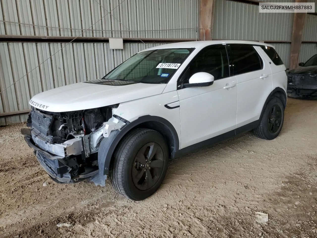 2021 Land Rover Discovery Sport S VIN: SALCJ2FX9MH887883 Lot: 57118774