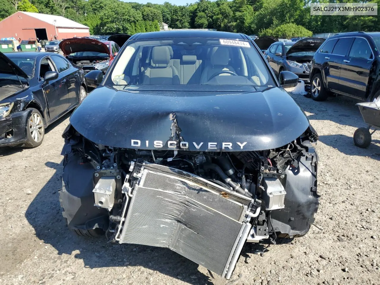 2021 Land Rover Discovery Sport S VIN: SALCJ2FX3MH902376 Lot: 60948474