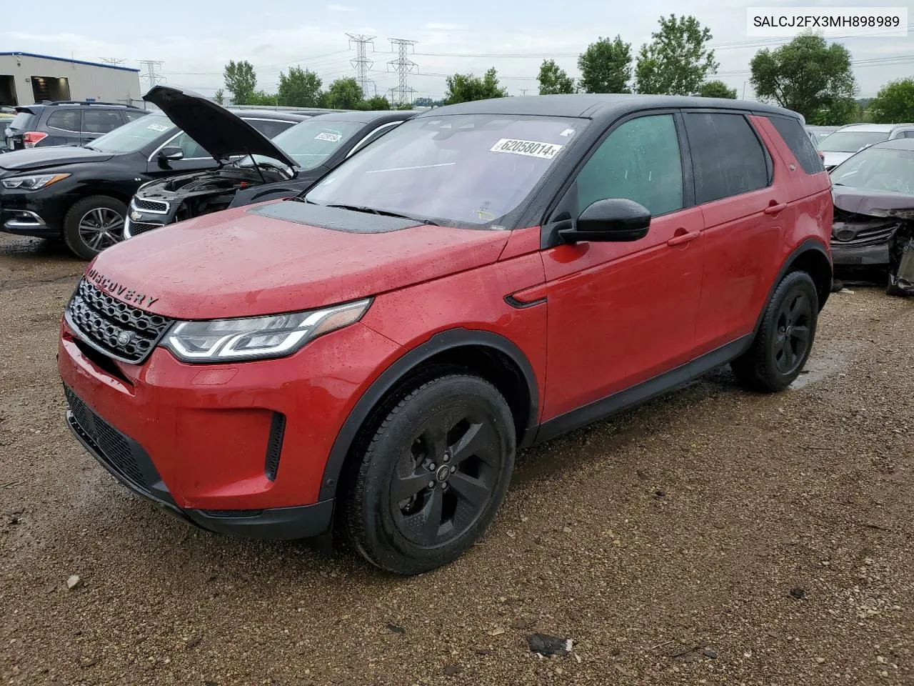 2021 Land Rover Discovery Sport S VIN: SALCJ2FX3MH898989 Lot: 62058014