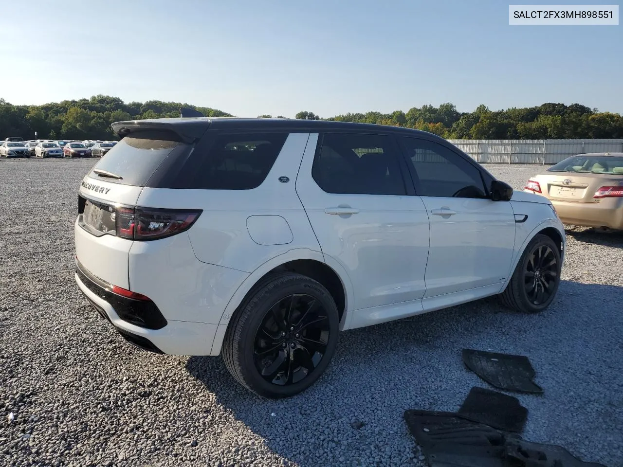 2021 Land Rover Discovery Sport S R-Dynamic VIN: SALCT2FX3MH898551 Lot: 70814874