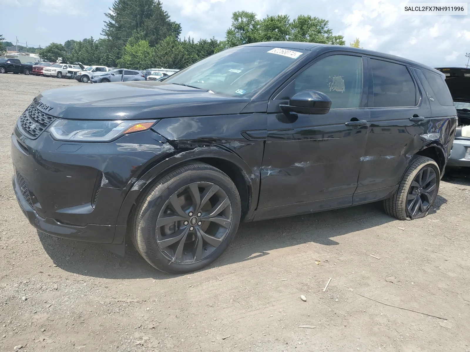 2022 Land Rover Discovery Sport Se R-Dynamic VIN: SALCL2FX7NH911996 Lot: 62268074