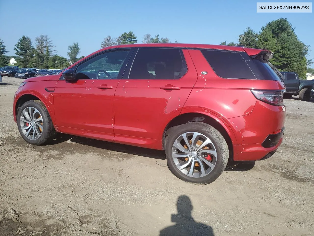 2022 Land Rover Discovery Sport Se R-Dynamic VIN: SALCL2FX7NH909293 Lot: 67997934