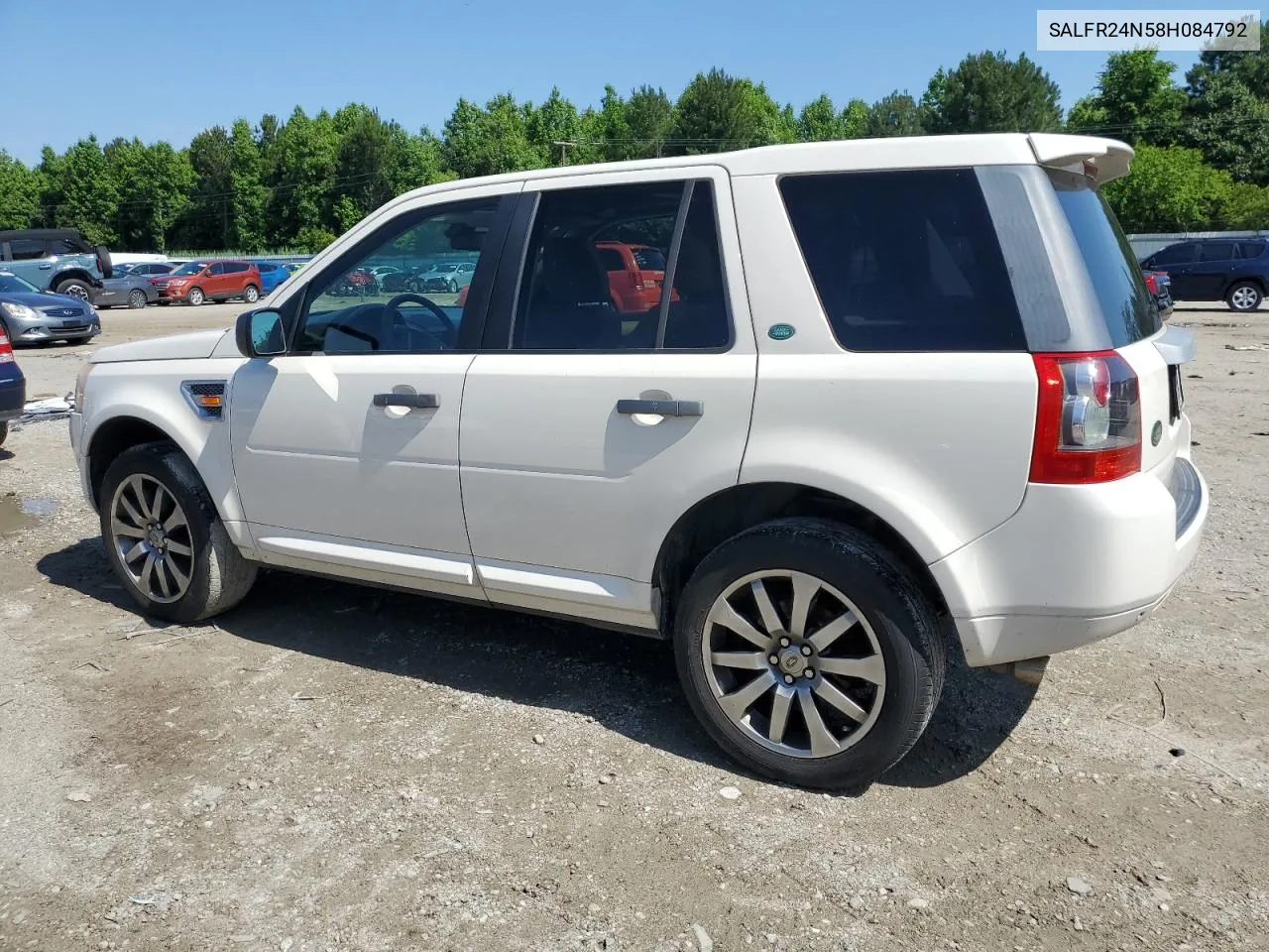 2008 Land Rover Lr2 Hse VIN: SALFR24N58H084792 Lot: 56415514