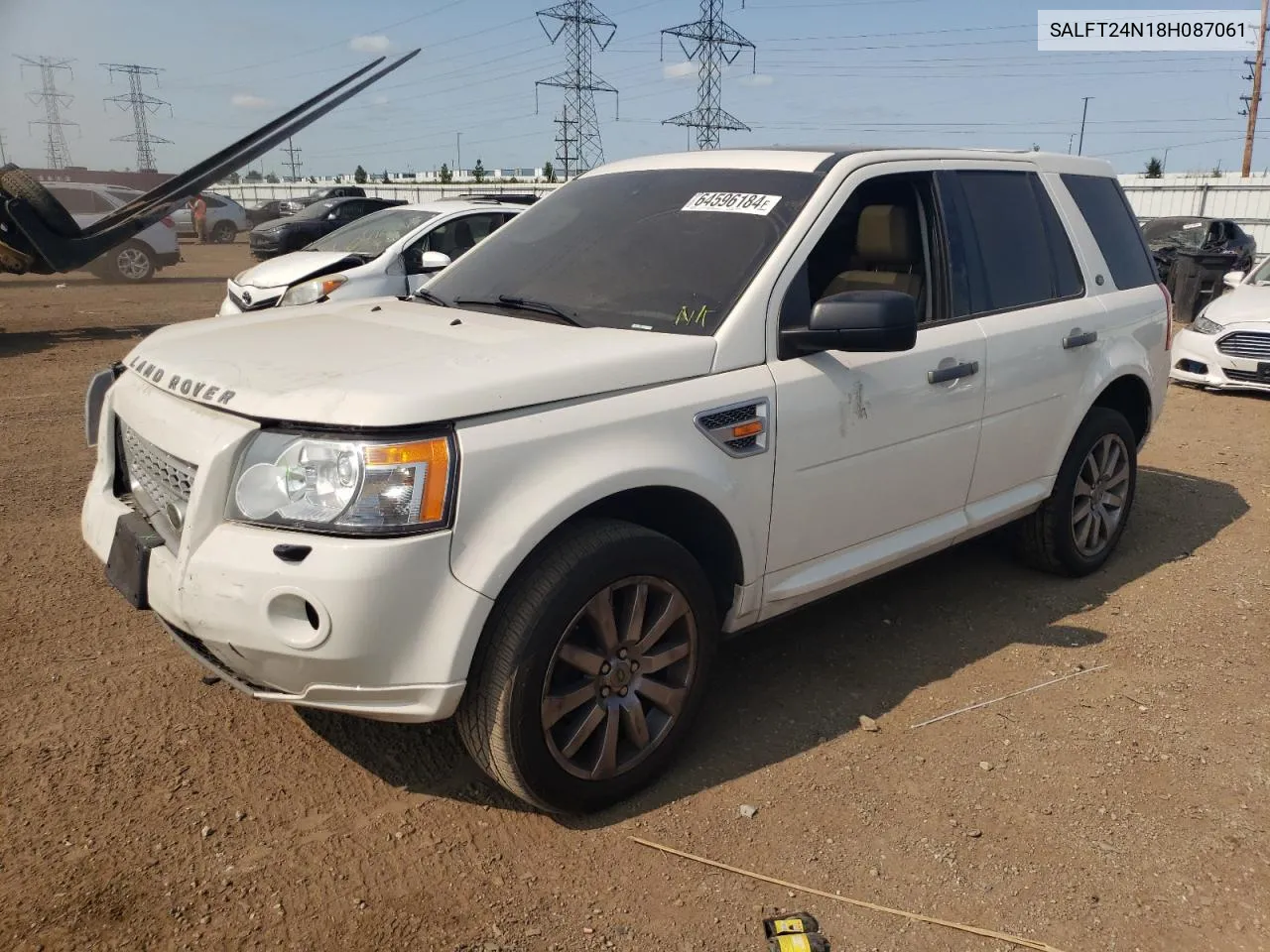 2008 Land Rover Lr2 Hse Technology VIN: SALFT24N18H087061 Lot: 64596184