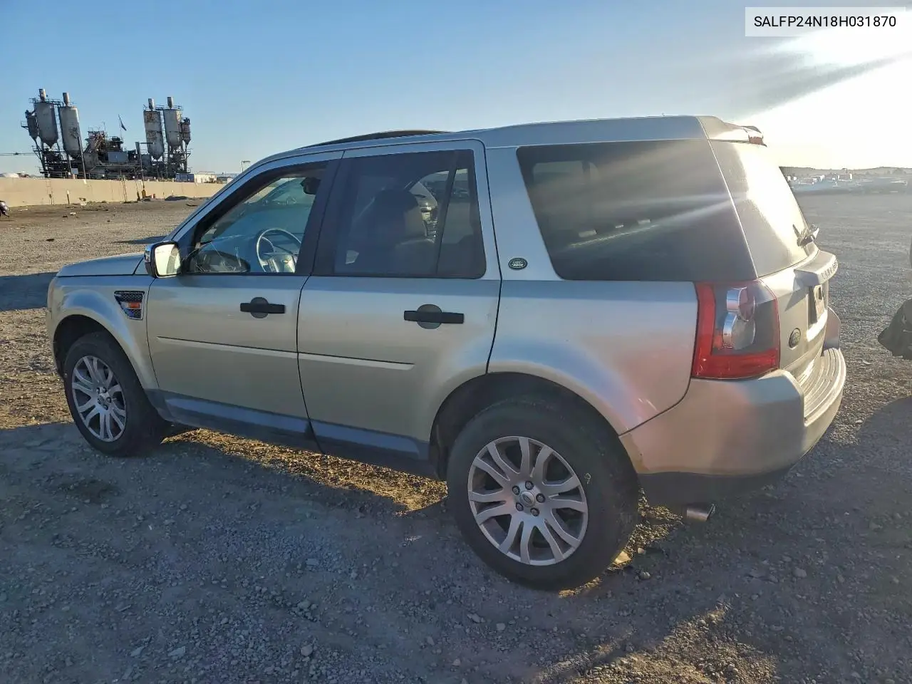 SALFP24N18H031870 2008 Land Rover Lr2 Se