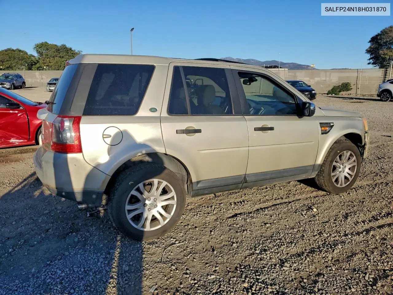 SALFP24N18H031870 2008 Land Rover Lr2 Se
