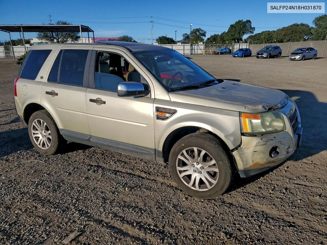 SALFP24N18H031870 2008 Land Rover Lr2 Se