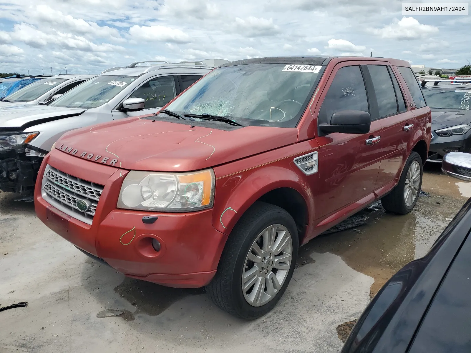 SALFR2BN9AH172494 2010 Land Rover Lr2 Hse