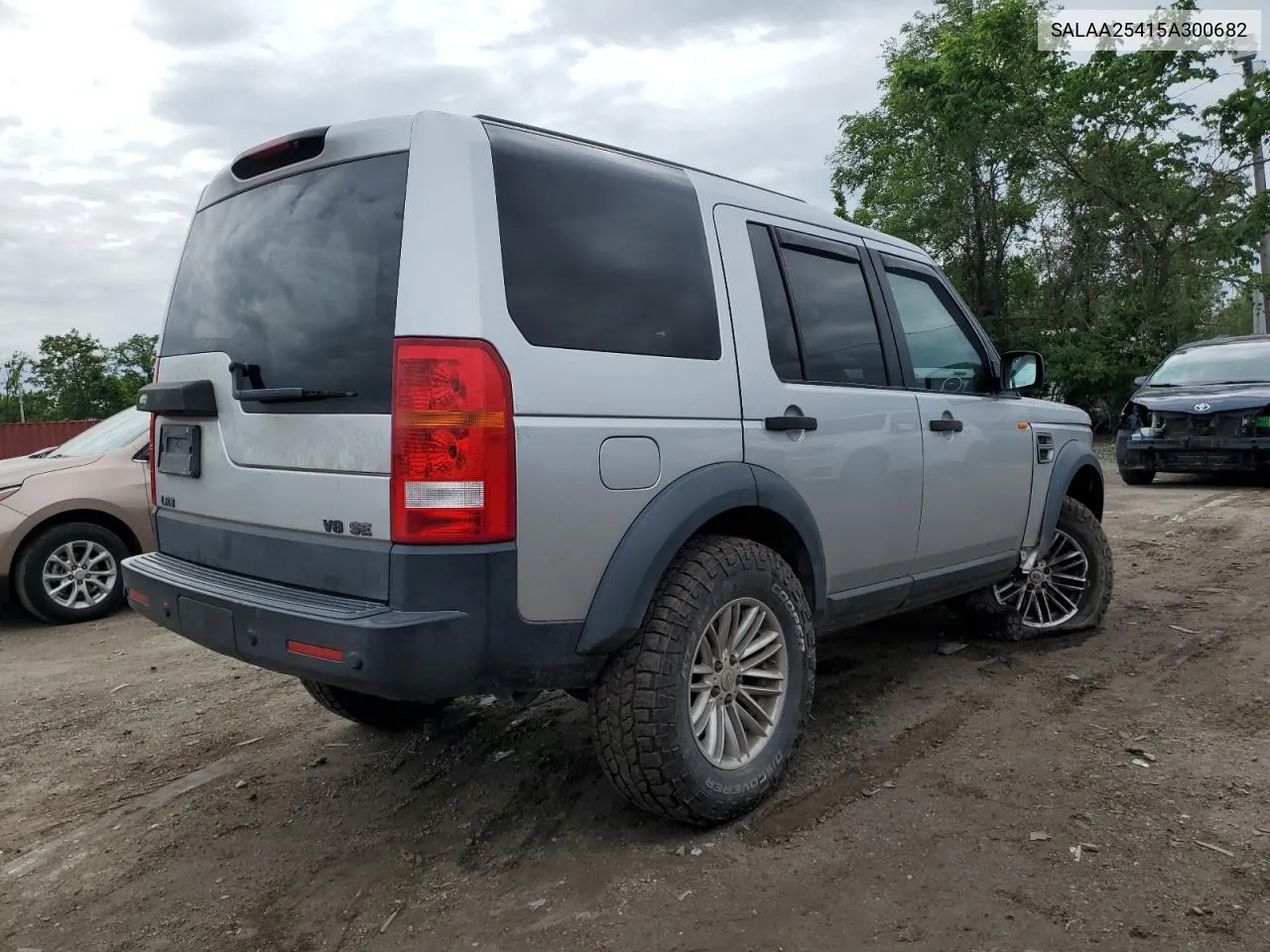 2005 Land Rover Lr3 VIN: SALAA25415A300682 Lot: 54028884