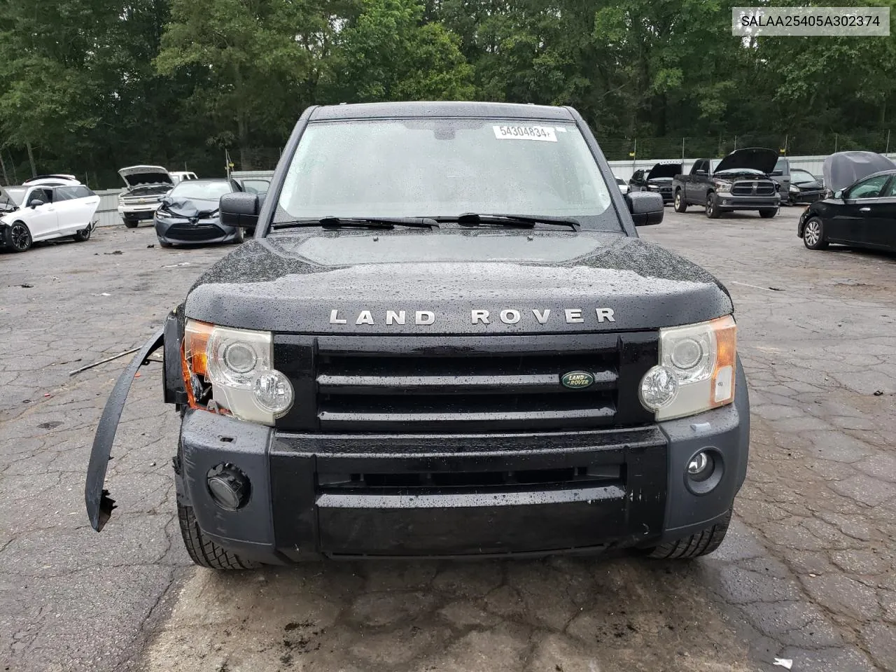 2005 Land Rover Lr3 VIN: SALAA25405A302374 Lot: 54304834