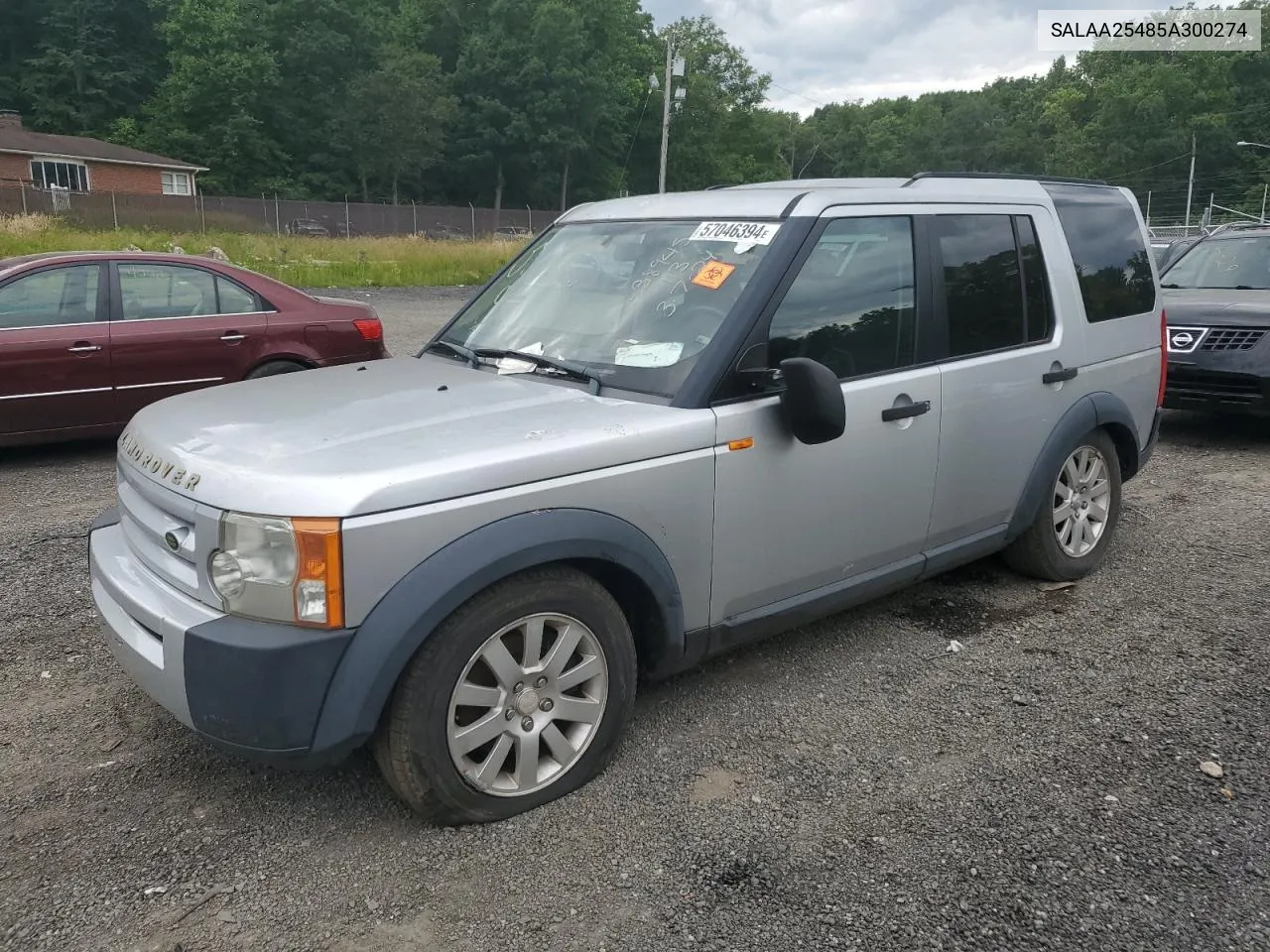 2005 Land Rover Lr3 VIN: SALAA25485A300274 Lot: 57046394