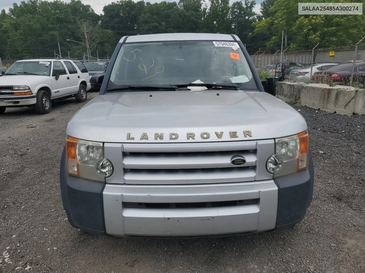 2005 Land Rover Lr3 VIN: SALAA25485A300274 Lot: 57046394