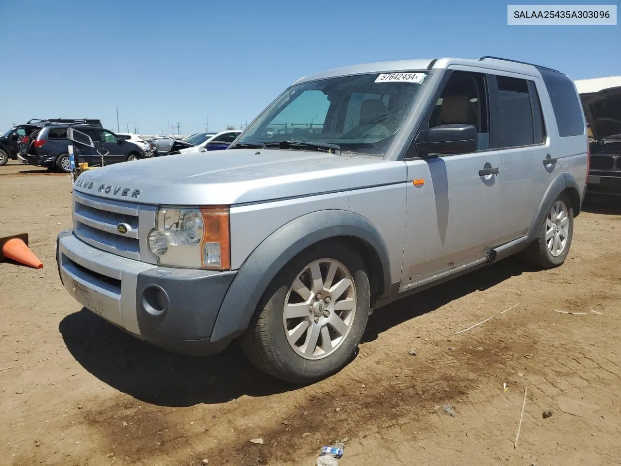 2005 Land Rover Lr3 VIN: SALAA25435A303096 Lot: 57642454