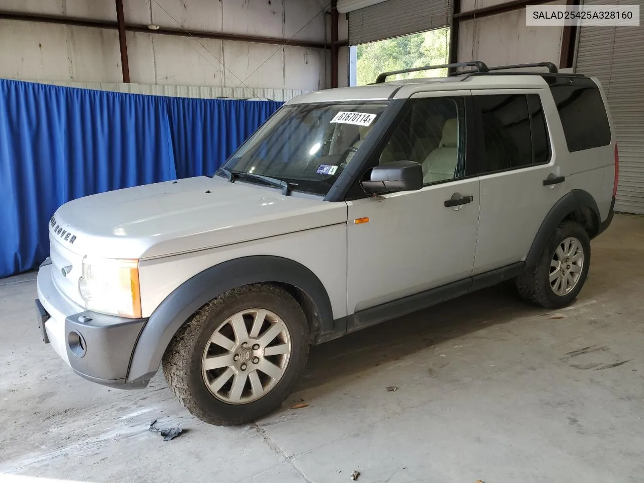 2005 Land Rover Lr3 Se VIN: SALAD25425A328160 Lot: 61670114