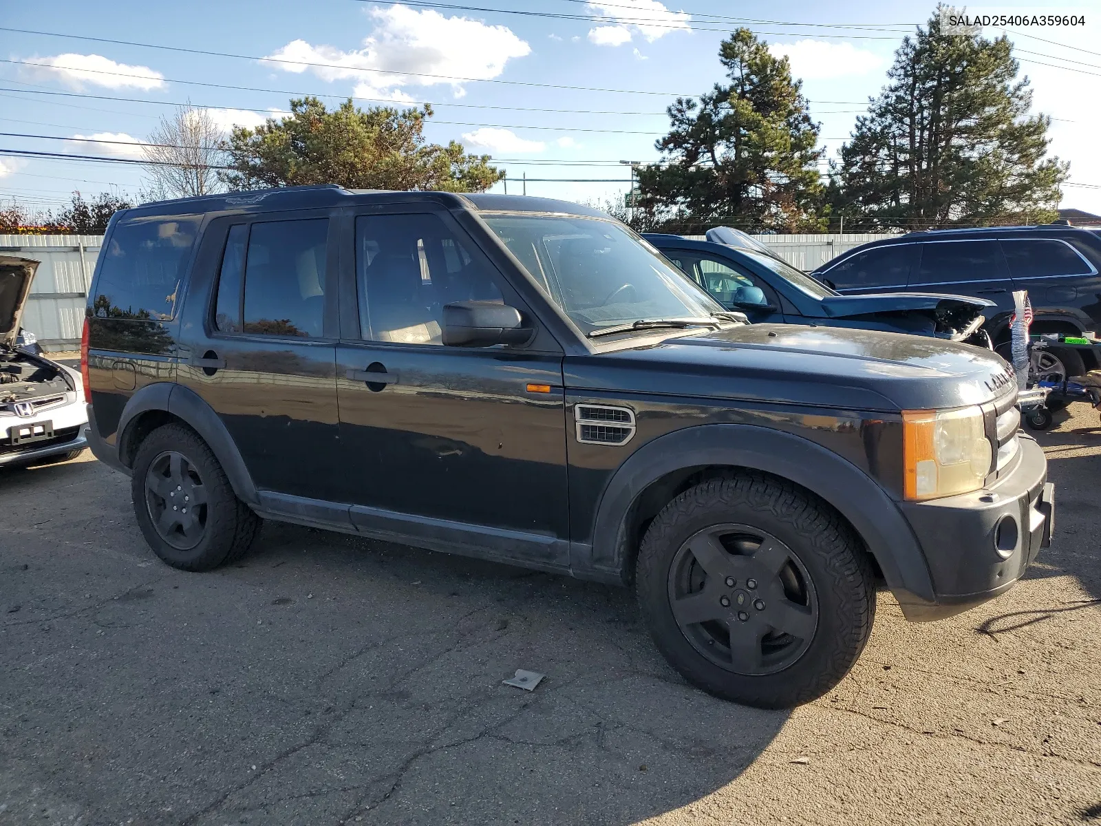 2006 Land Rover Lr3 Se VIN: SALAD25406A359604 Lot: 42726124