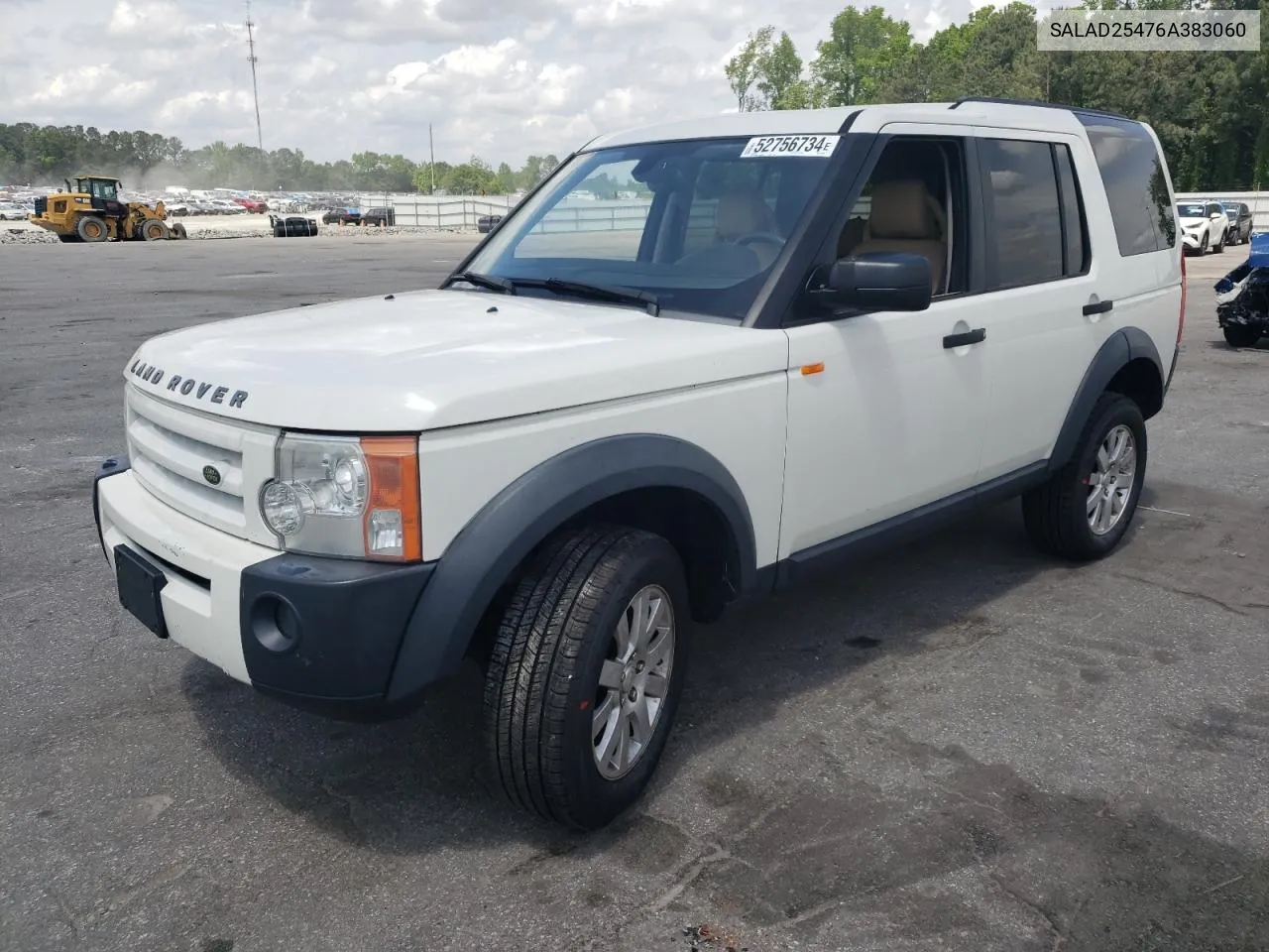 2006 Land Rover Lr3 Se VIN: SALAD25476A383060 Lot: 52756734