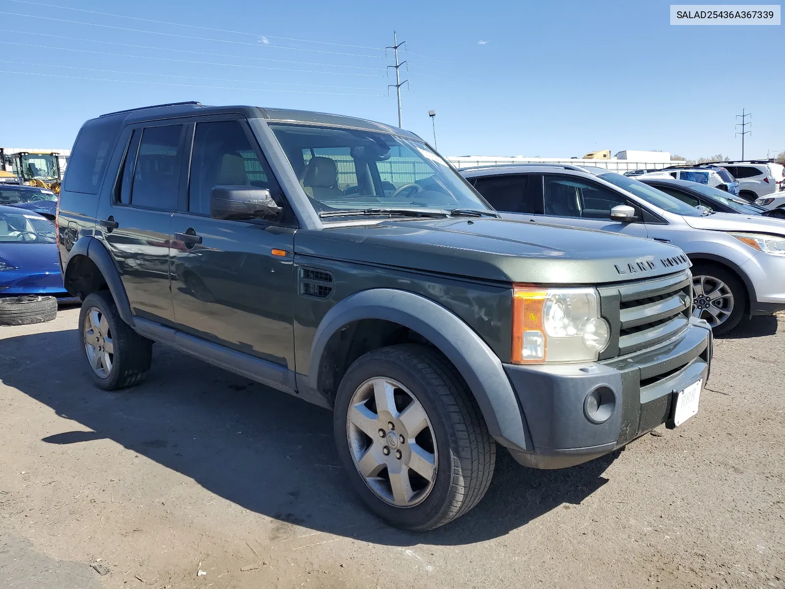 2006 Land Rover Lr3 Se VIN: SALAD25436A367339 Lot: 53175264