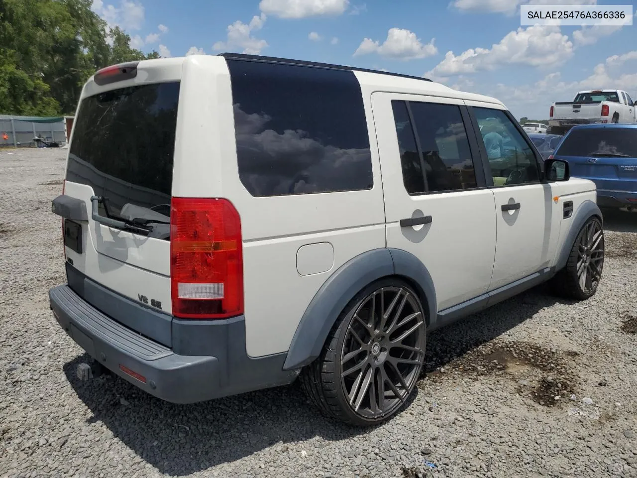 SALAE25476A366336 2006 Land Rover Lr3 Se