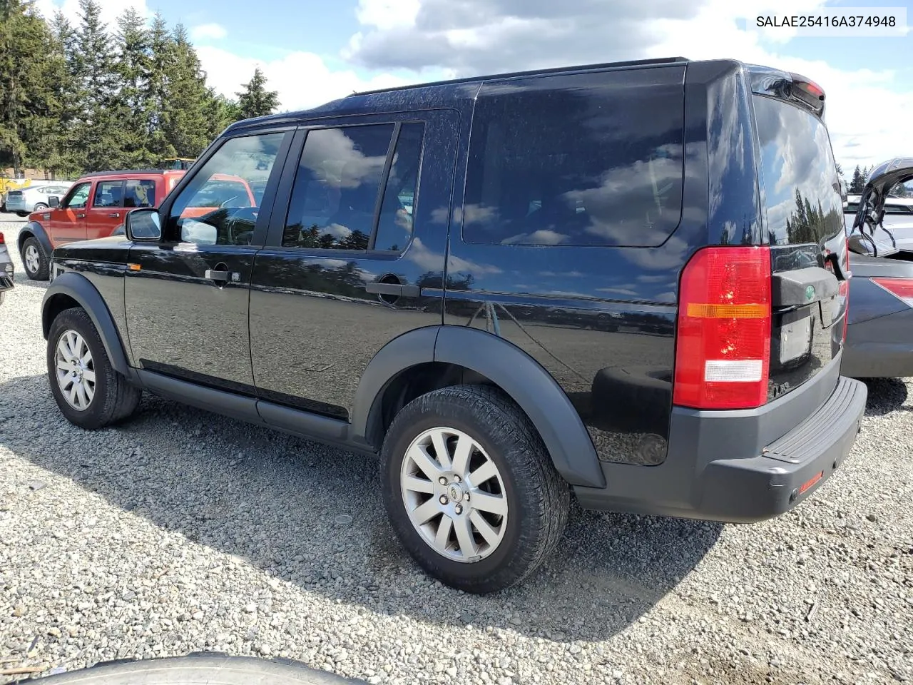 2006 Land Rover Lr3 Se VIN: SALAE25416A374948 Lot: 55697894