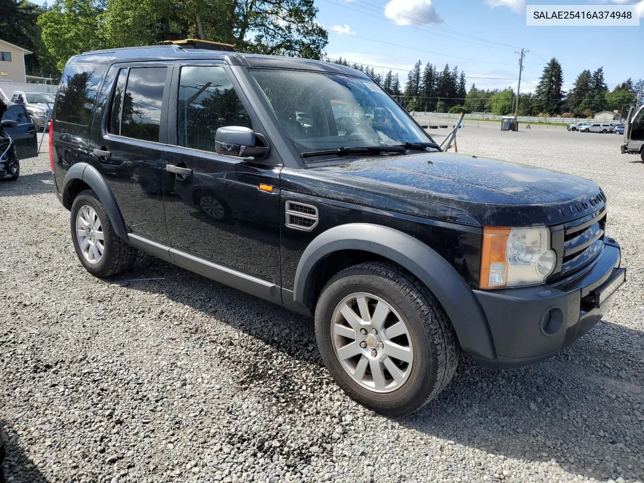 SALAE25416A374948 2006 Land Rover Lr3 Se