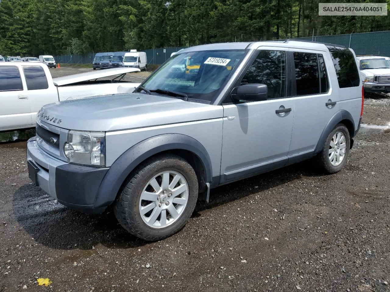 SALAE25476A404051 2006 Land Rover Lr3 Se