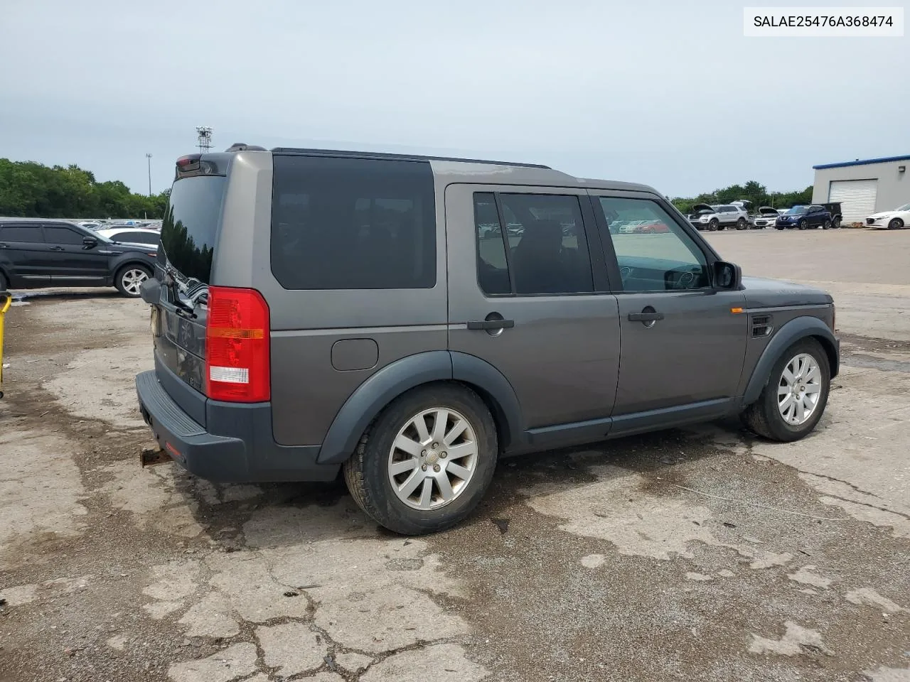 2006 Land Rover Lr3 Se VIN: SALAE25476A368474 Lot: 57493804