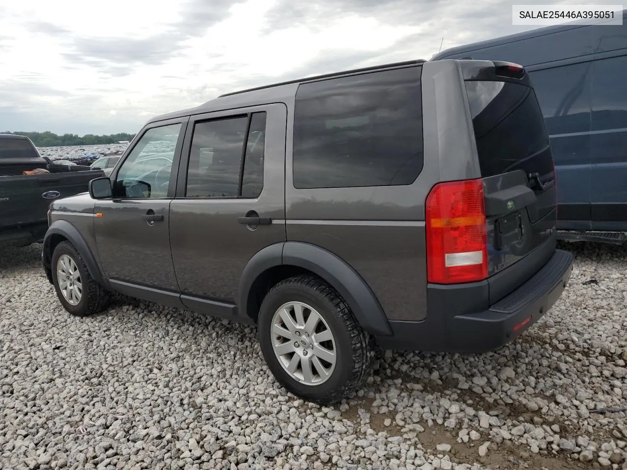 2006 Land Rover Lr3 Se VIN: SALAE25446A395051 Lot: 60470124