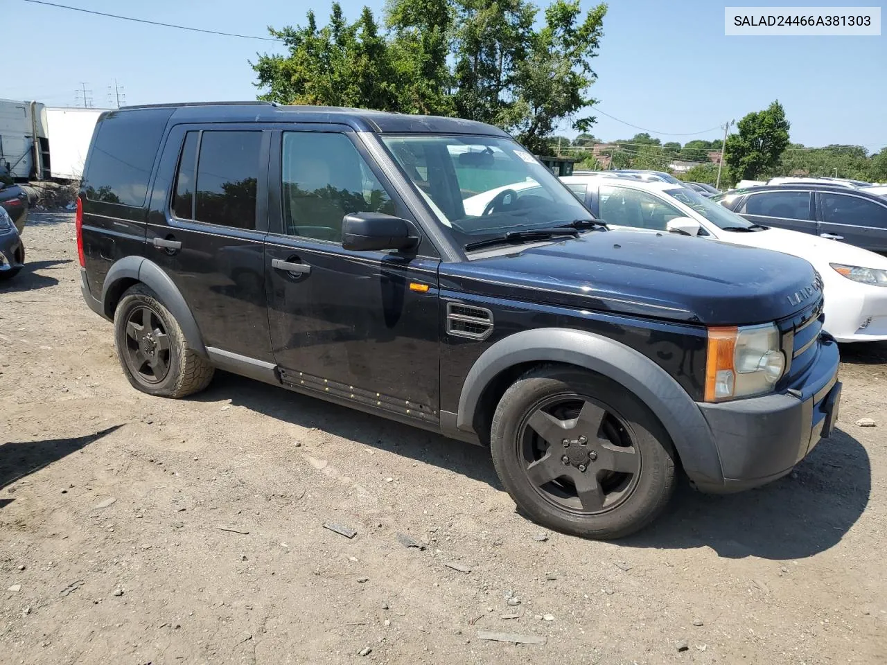 2006 Land Rover Lr3 Se VIN: SALAD24466A381303 Lot: 61217924