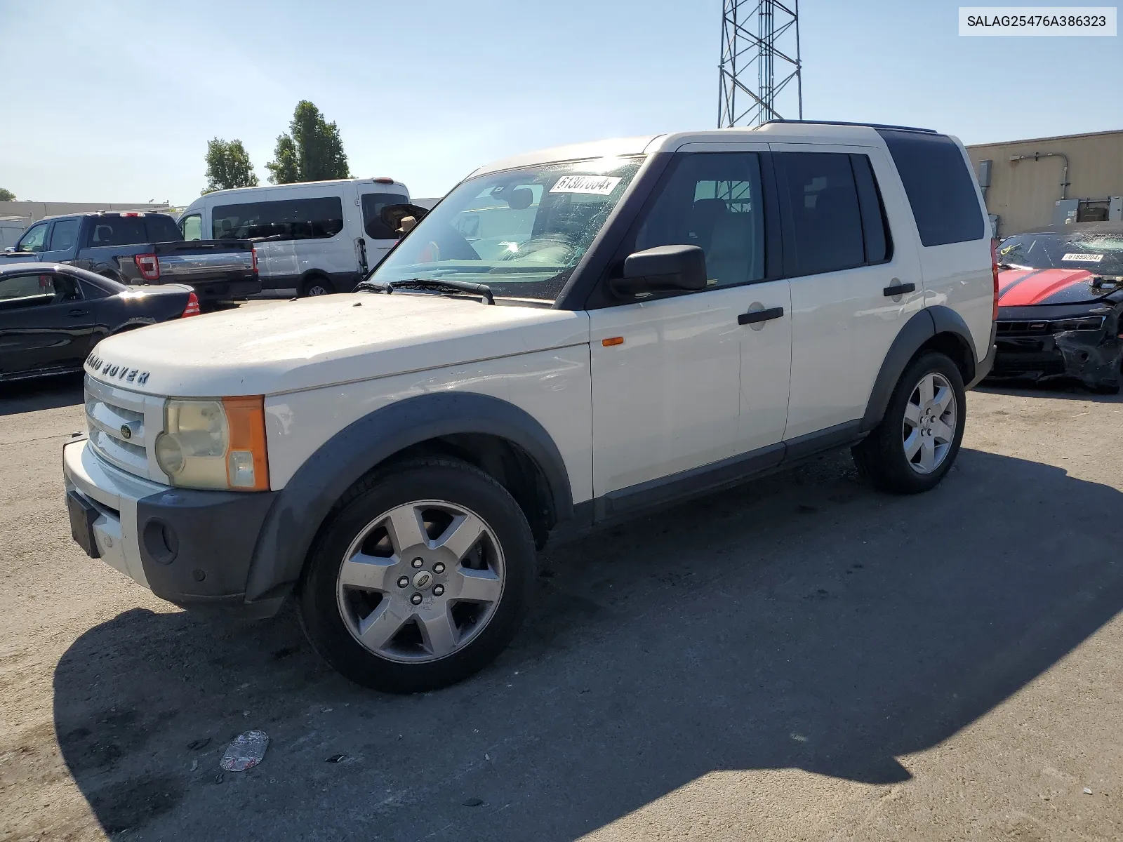 2006 Land Rover Lr3 Hse VIN: SALAG25476A386323 Lot: 61307864