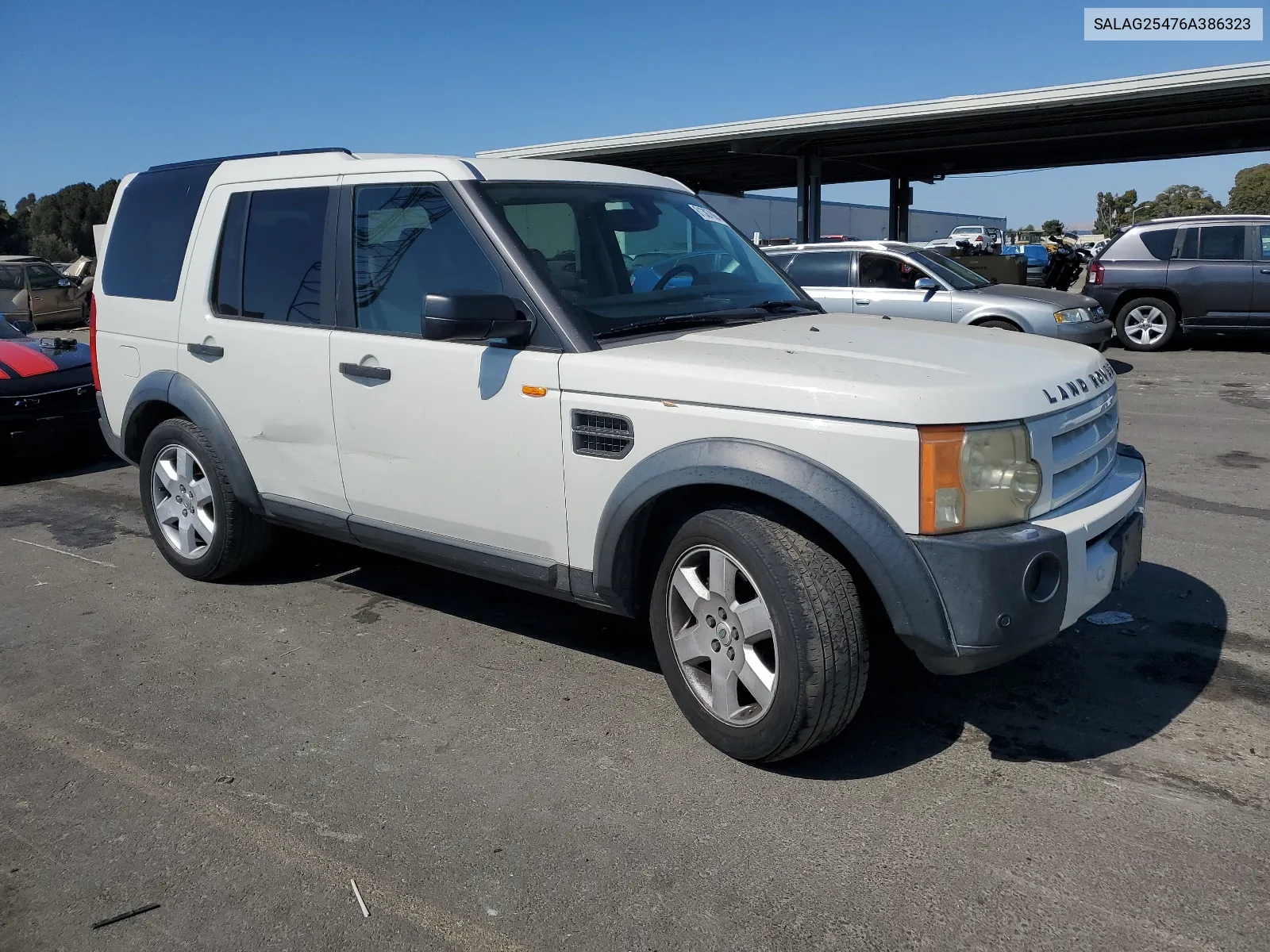 2006 Land Rover Lr3 Hse VIN: SALAG25476A386323 Lot: 61307864