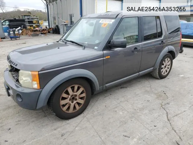 SALAE25426A353266 2006 Land Rover Lr3 Se