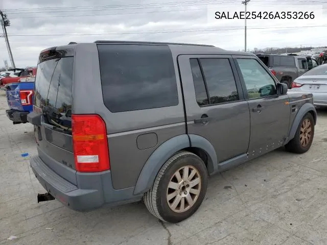 SALAE25426A353266 2006 Land Rover Lr3 Se