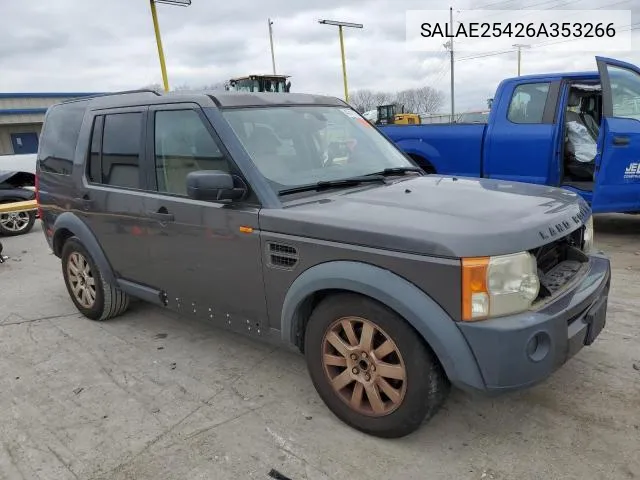 SALAE25426A353266 2006 Land Rover Lr3 Se