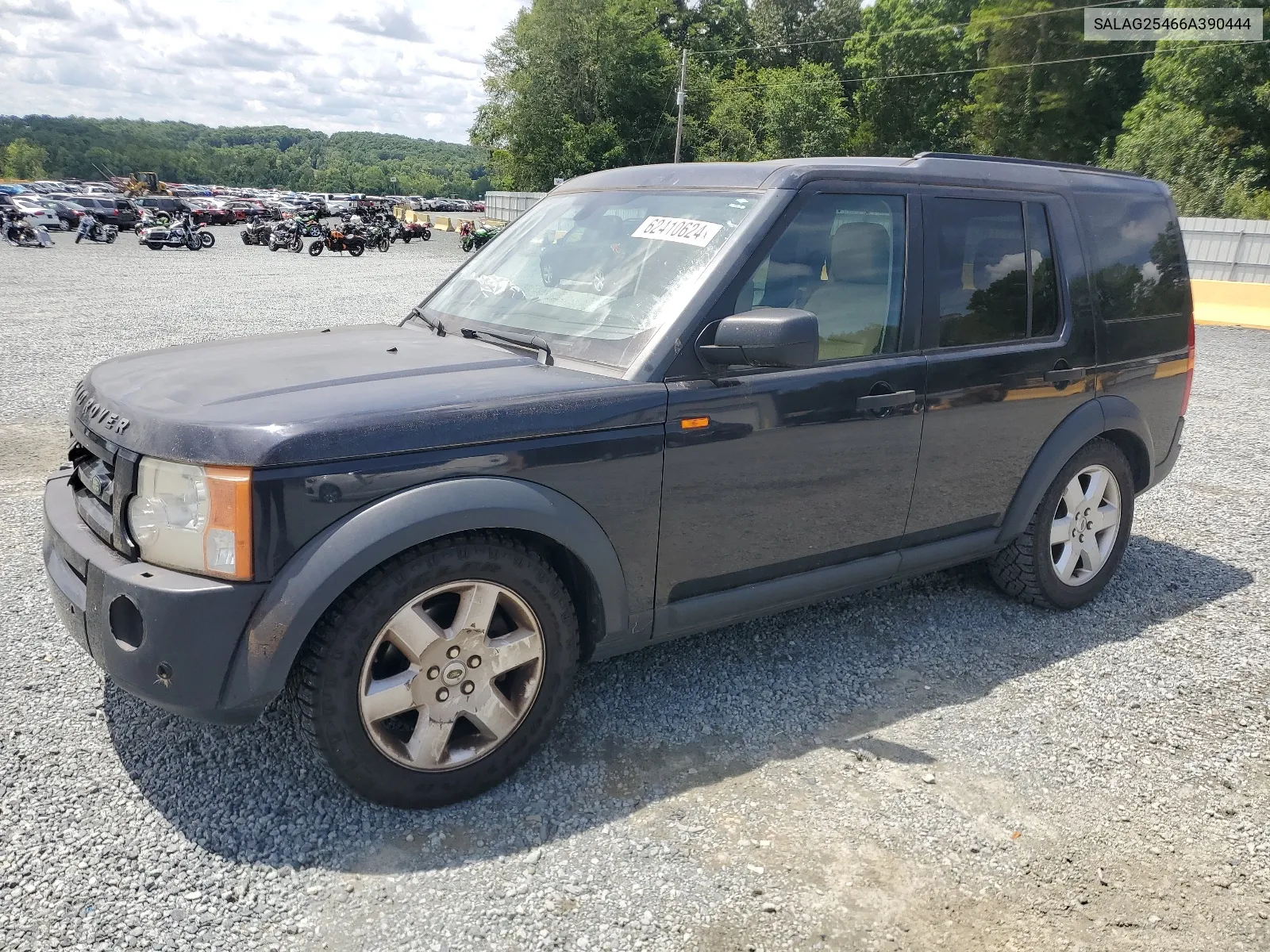 2006 Land Rover Lr3 Hse VIN: SALAG25466A390444 Lot: 62410624