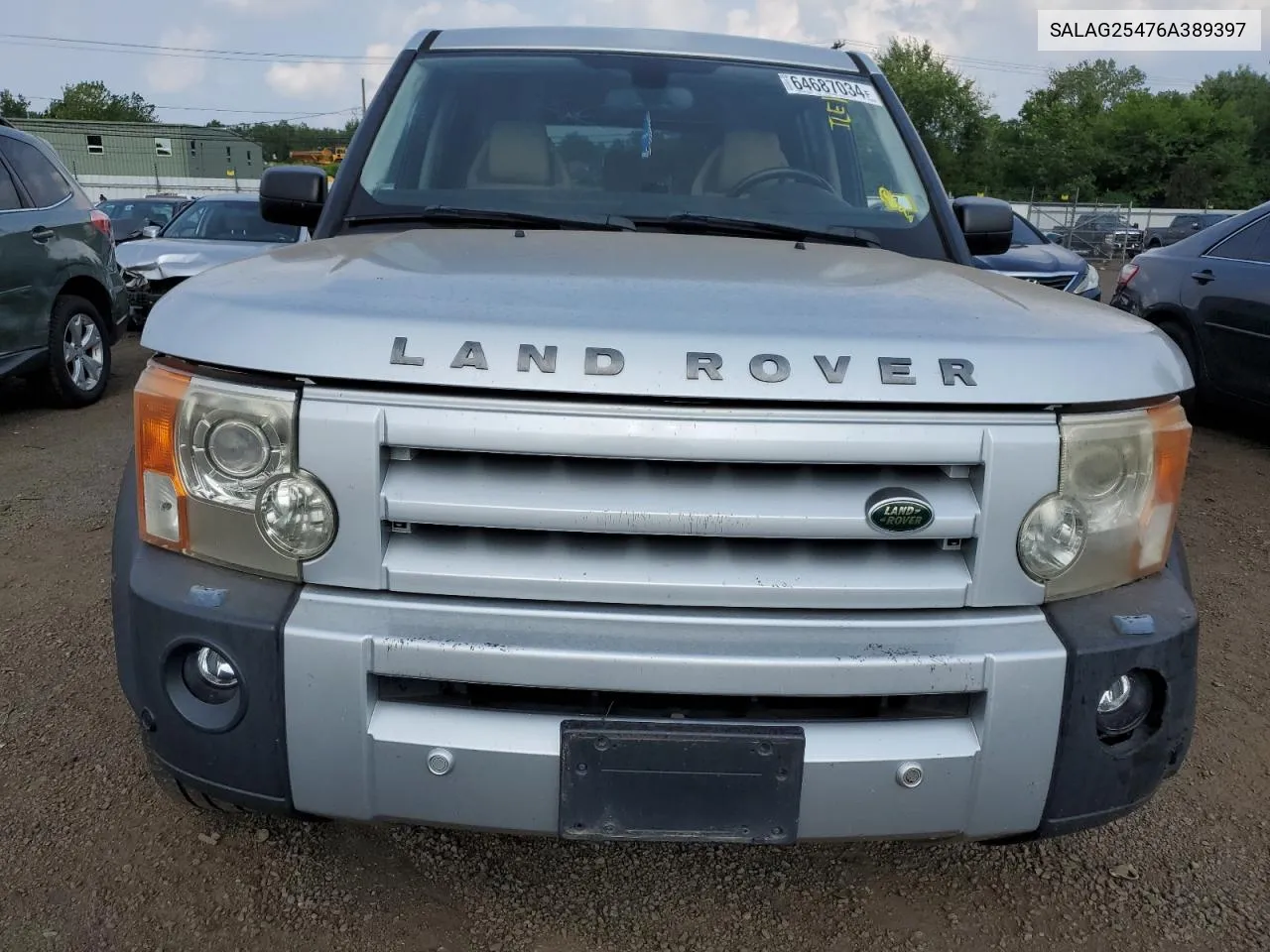 2006 Land Rover Lr3 Hse VIN: SALAG25476A389397 Lot: 64687034