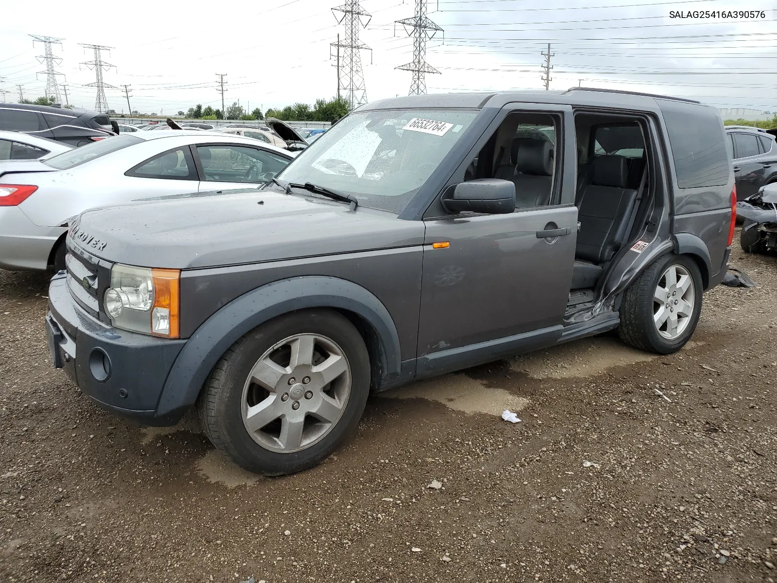 2006 Land Rover Lr3 Hse VIN: SALAG25416A390576 Lot: 66532764