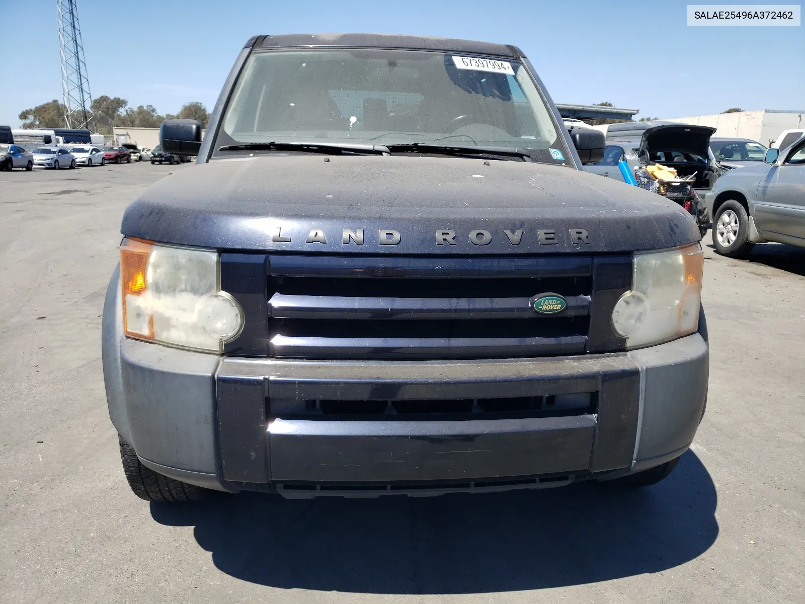 2006 Land Rover Lr3 Se VIN: SALAE25496A372462 Lot: 67397994