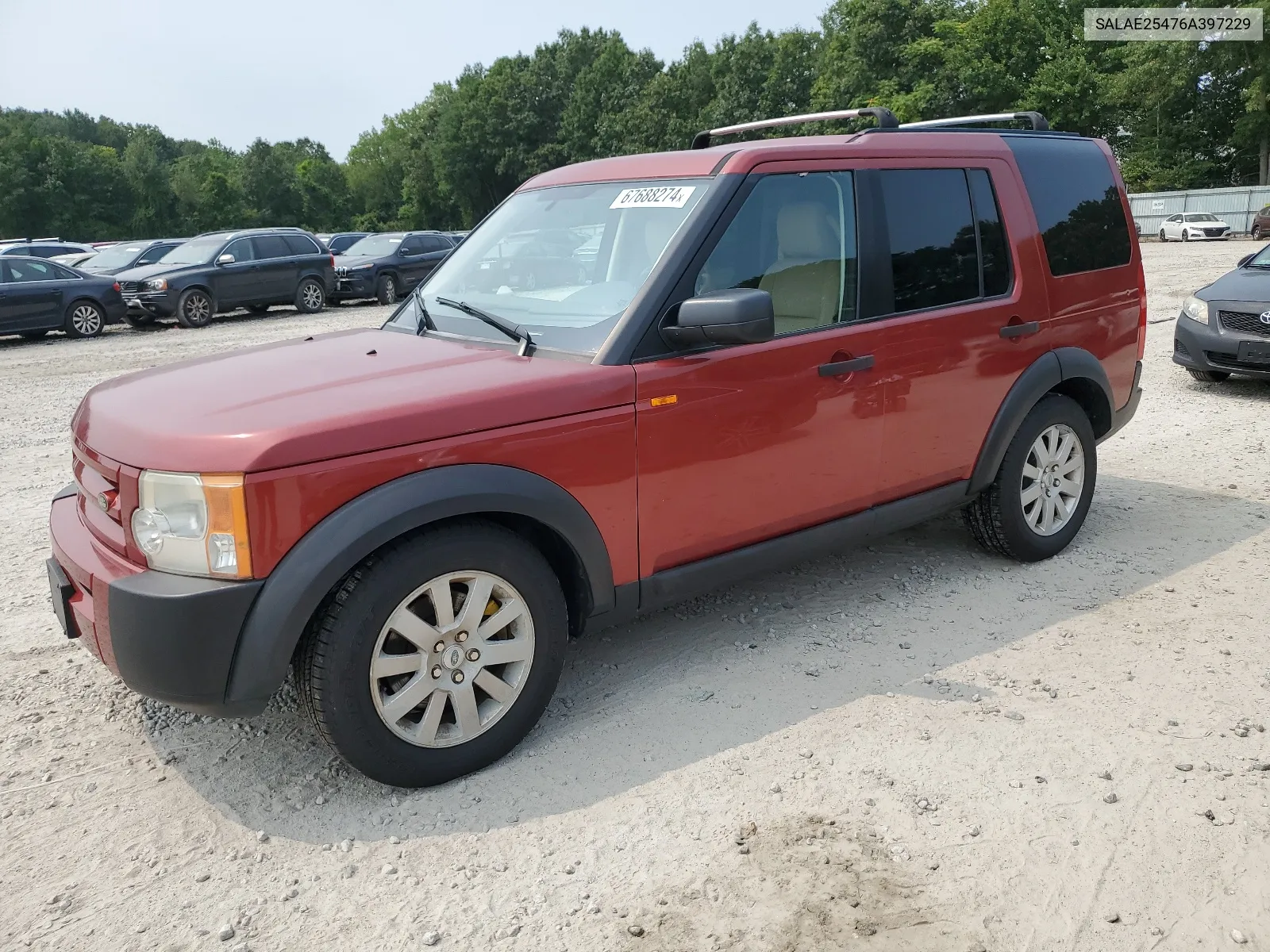 2006 Land Rover Lr3 Se VIN: SALAE25476A397229 Lot: 67688274