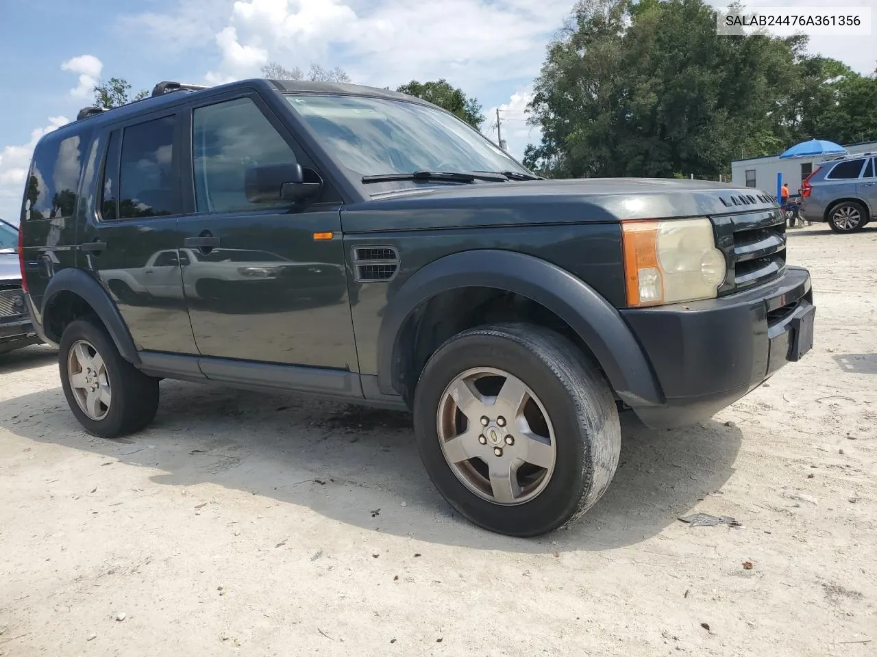 2006 Land Rover Lr3 VIN: SALAB24476A361356 Lot: 72530014