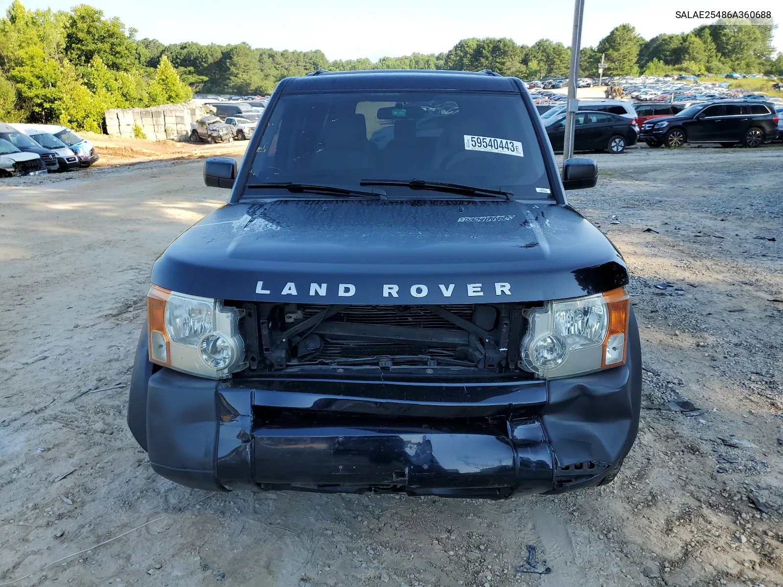 2006 Land Rover Lr3 Se VIN: SALAE25486A360688 Lot: 80520193