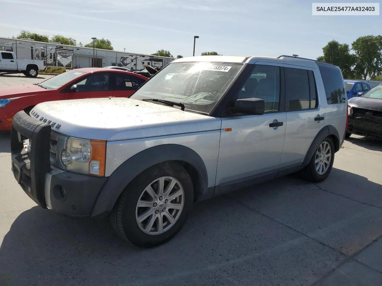 2007 Land Rover Lr3 Se VIN: SALAE25477A432403 Lot: 53158574