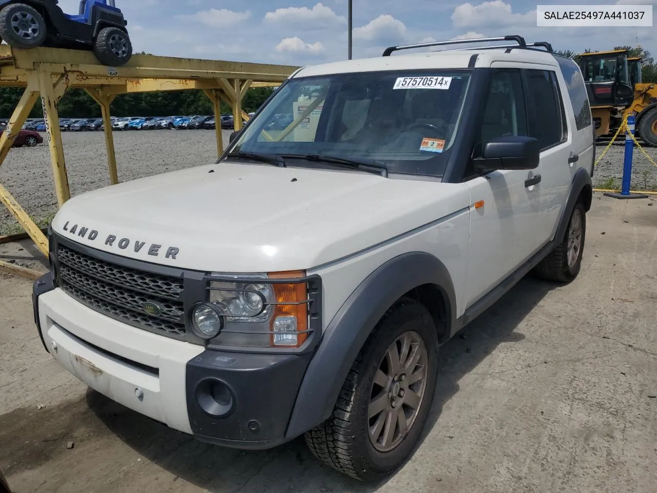 2007 Land Rover Lr3 Se VIN: SALAE25497A441037 Lot: 57570514