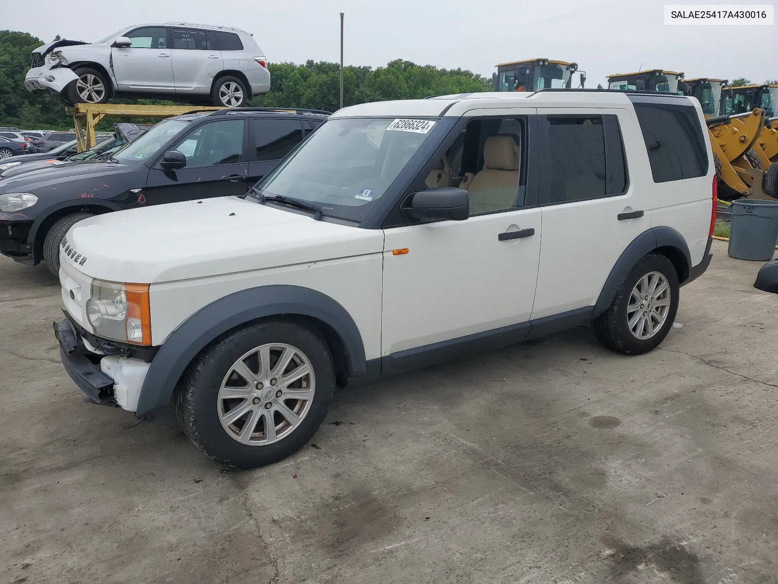 2007 Land Rover Lr3 Se VIN: SALAE25417A430016 Lot: 62866324