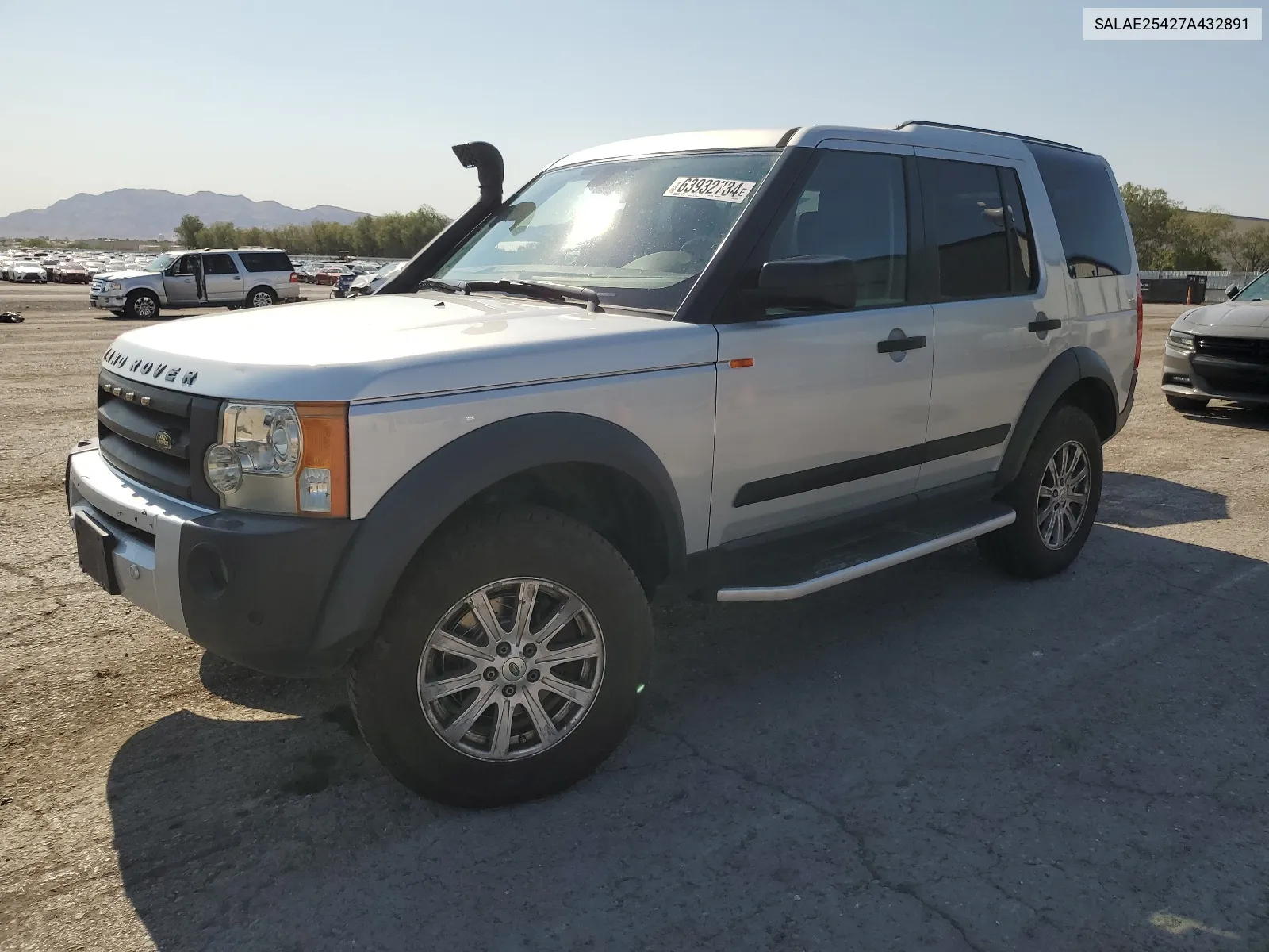 2007 Land Rover Lr3 Se VIN: SALAE25427A432891 Lot: 63932734