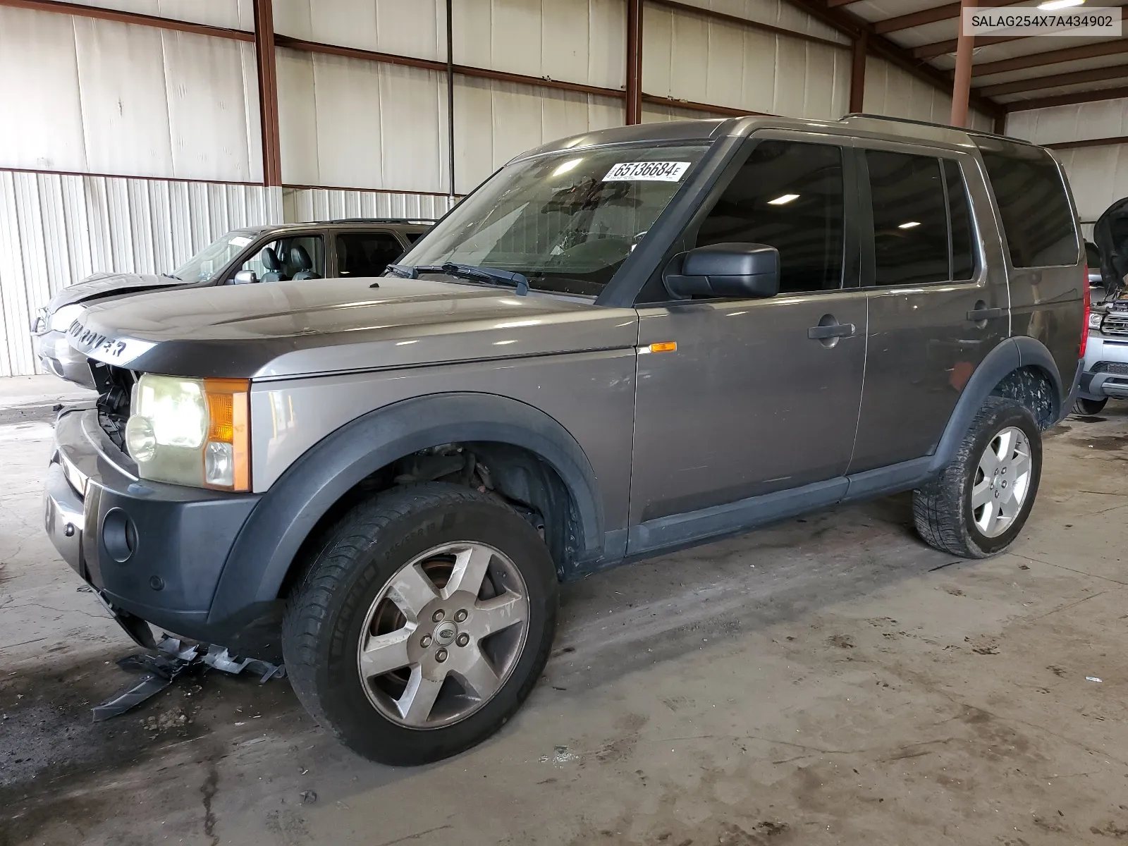 2007 Land Rover Lr3 Hse VIN: SALAG254X7A434902 Lot: 65136684