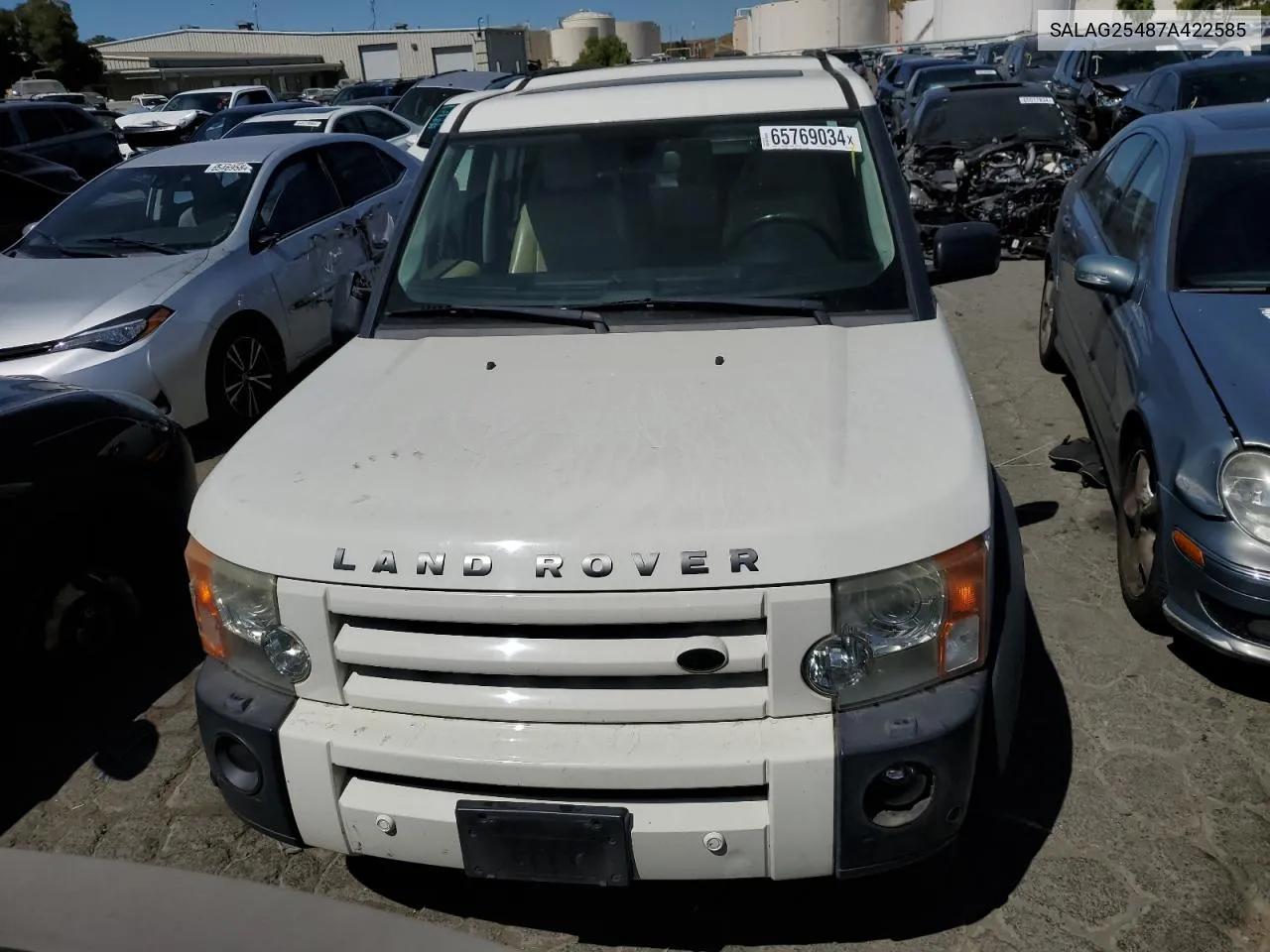 2007 Land Rover Lr3 Hse VIN: SALAG25487A422585 Lot: 65769034